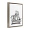 Stupell Industries Hippo Lounging on Chaise Floating Frame By Rachel Nieman